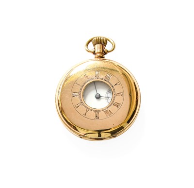 Lot 334 - A 9 Carat Gold Half Hunter Pocket Watch,...