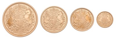 Lot 367 - Royal Mint, Four-Coin Gold Proof Set 2022,...