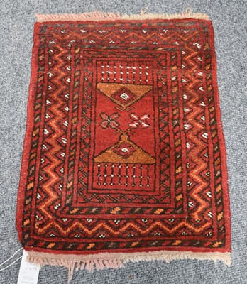 Lot 1137 - Afghan Turkmen Runner, the soft raspberry...