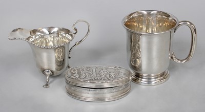 Lot 130 - Three Various Silver Items, comprising a Dutch...