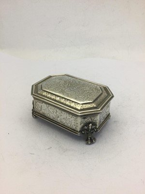 Lot 2100 - A George V Silver Dressing-Table Box