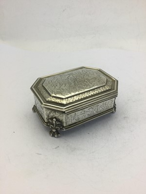 Lot 2100 - A George V Silver Dressing-Table Box