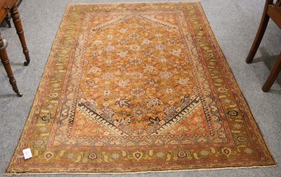 Lot 1018 - Anatolian Rug, the honey lattice ground of...