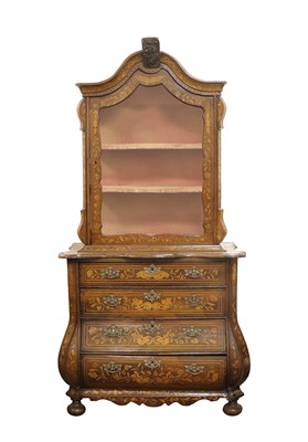 Lot 808 - A Dutch Mahogany and Marquetry-Inlaid Cabinet...