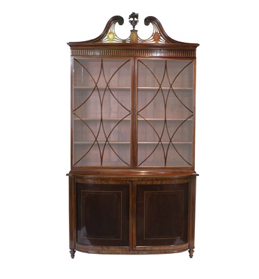 Lot 744 - A George III-Style Mahogany, Crossbanded,...