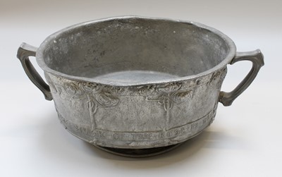 Lot 196 - A Liberty & Co. Tudric Pewter Rose Bowl,...