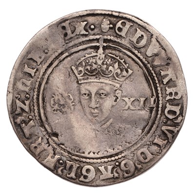 Lot 55 - Edward VI, Shilling, fine silver issue, 6.11g,...