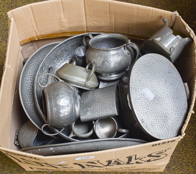 Lot 179 - A Quantity of Pewter, Arts & Crafts and...