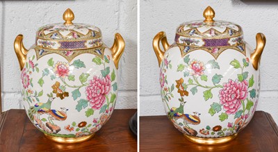 Lot 300 - A Pair of Copeland Spode Pot Pourri Jars and...