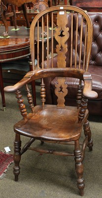 Lot 1275 - A Broad Arm Windsor Chair