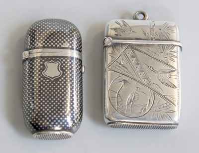 Lot 91 - A Victorian Silver Vesta-Case, by Joseph Hayes...