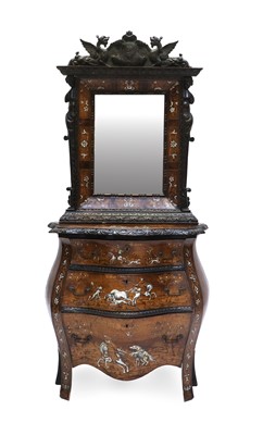 Lot 810 - An Italian Lombard Walnut, Fruitwood, Bone and...