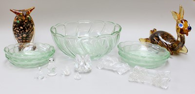 Lot 202 - Various Glass and Crystal, Including:...