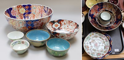 Lot 191 - Three Japanese Imari Porcelain Bowls, Meiji...