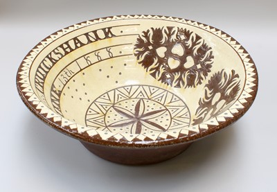 Lot 199 - A Scottish Slipware Dairy Bowl, possibly...