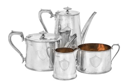 Lot 2073 - A Four-Piece Victorian Silver Tea and Coffee-Service