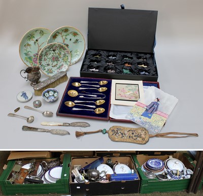 Lot 197 - Decorative Items, including Chinese rice paper...