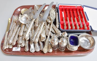 Lot 57 - A Collection of Assorted Silver and Silver...