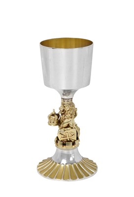 Lot 2108 - An Elizabeth II Parcel-Gilt Silver Goblet