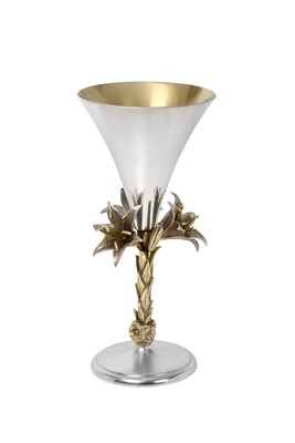 Lot 2110 - An Elizabeth II Parcel-Gilt Silver Goblet