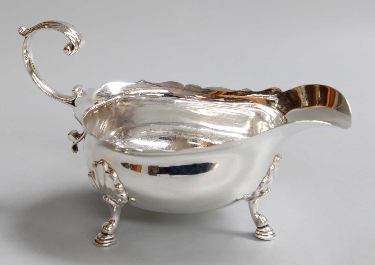 Lot 38 - A George II Silver Sauceboat, Maker's Mark...