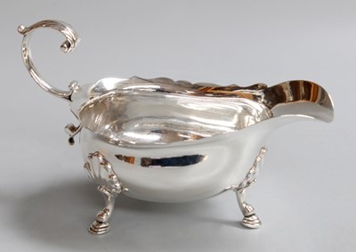 Lot 38 - A George II Silver Sauceboat, Maker's Mark...