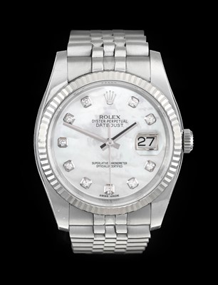 Lot 2112 - Rolex: A Stainless Steel and White Gold...