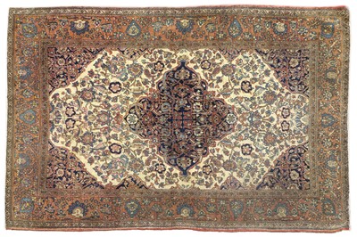 Lot 671 - Isfahan Rug Central Iran, circa 1930 The ivory...