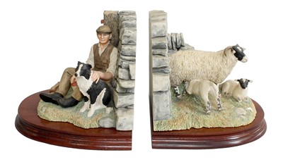 Lot 2001 - Border Fine Arts '10 O'clock Break' (Bookends),...