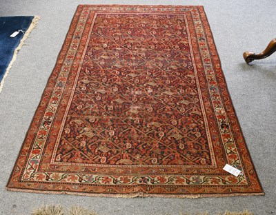 Lot 1096 - Malayir Rug, the lattice field of boteh...