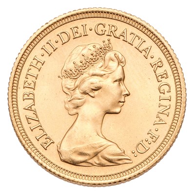 Lot 260 - Elizabeth II, Sovereign 1980; about...