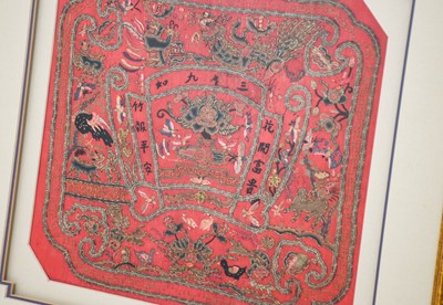 Lot 118 - Early 20th Century Chinese Embroidered...