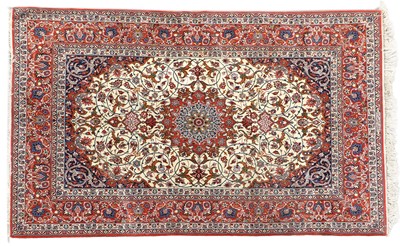 Lot 676 - Isfahan Rug Central Iran, second half 20th...