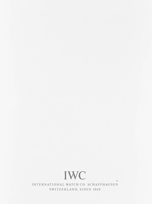 Lot 2128 - IWC: A Good 18 Carat Rose Gold Automatic Seven...