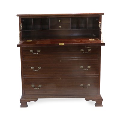 Lot 766 - A George III-Style Mahogany Secretaire Chest,...