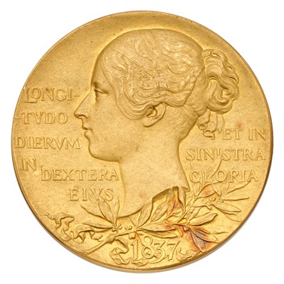 Lot 283 - Victoria, Diamond Jubilee, Gold Medal 1897, by...