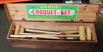 Lot 1204 - A Jaques Croquet Set, complete in original...