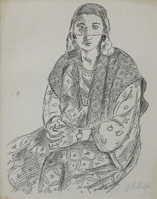 Lot 1042 - After Henri Matisse (1869-1954) Veiled lady...