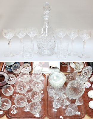 Lot 209 - Cut Glassware, comprising: a set of thirteen...