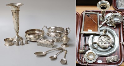 Lot 75 - A Collection of Assorted Silver and Silver...