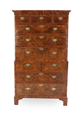 Lot 721 - A George II Figured Walnut, Crossbanded and...