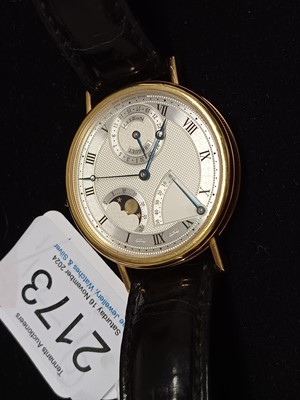 Lot 2173 - Breguet: A Good 18 Carat Gold Automatic...
