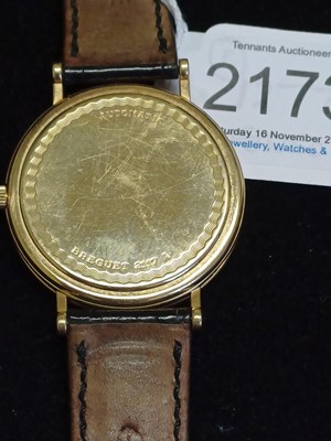 Lot 2173 - Breguet: A Good 18 Carat Gold Automatic...
