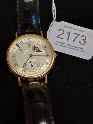 Lot 2173 - Breguet: A Good 18 Carat Gold Automatic...