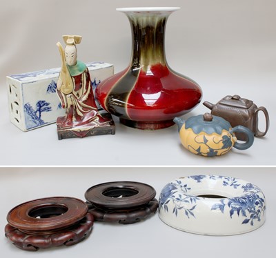 Lot 210 - Chinese Ceramics, including a blue and white...