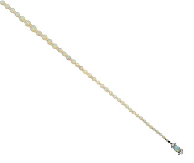 Lot 2238 - An Art Deco Opal and Rock Crystal Necklace,...