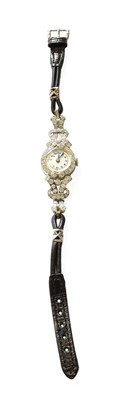 Lot 447 - A Diamond Set Cocktail Watch, length 18cm