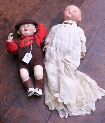 Lot 1122 - An Armand Marseille Flange Head Baby Doll...