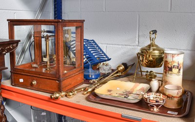 Lot 301 - A Set of Victorian Cast Iron and Brass Scales,...