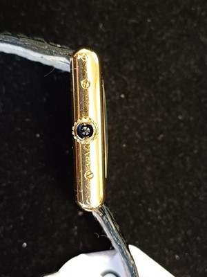 Lot 2136 - Cartier: A Lady's 18 Carat Gold Wristwatch,...